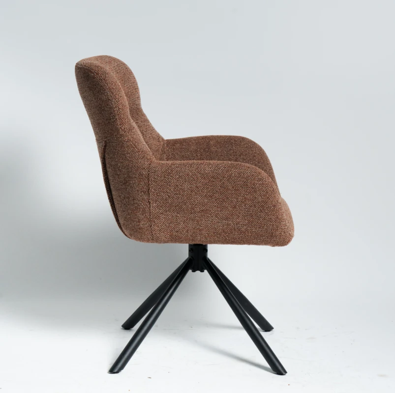 With armrest and stitching brick red desk chair manufacturers